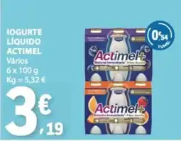 E.Leclerc Iogurte líquido actimel promoção
