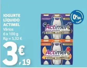 E.Leclerc Iogurte líquido actimel promoção