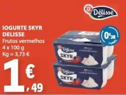 E.Leclerc Iogurte skyr delisse frutos vermelhos promoção