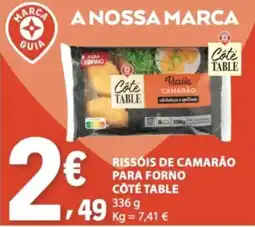 E.Leclerc Rissóis de camarão côte table promoção