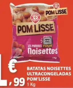 E.Leclerc batatas noisettes ultracongeladas pom'lisse promoção