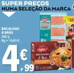 E.Leclerc Iglo bacalhau à brás promoção