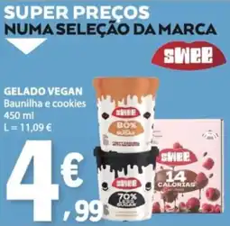 E.Leclerc Gelado vegan swee baunilha e cookies promoção