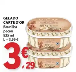 E.Leclerc Gelado carte d'or baunilha pecan promoção