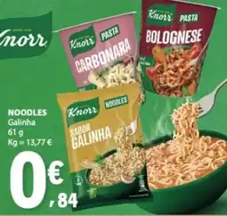 E.Leclerc Knorr Noodles Galinha promoção