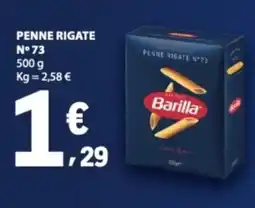 E.Leclerc Penne rigate n°73 barilla promoção