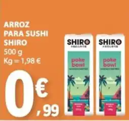 E.Leclerc Arroz para sushi shiro promoção