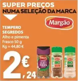 E.Leclerc Tempero segredos alho e pimenta margão promoção