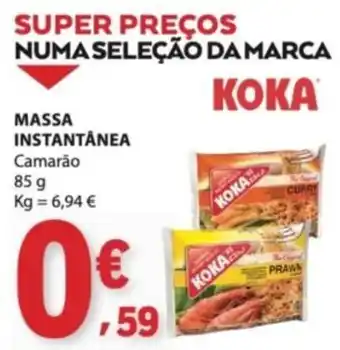 E.Leclerc Massa instantânea camarão koka promoção