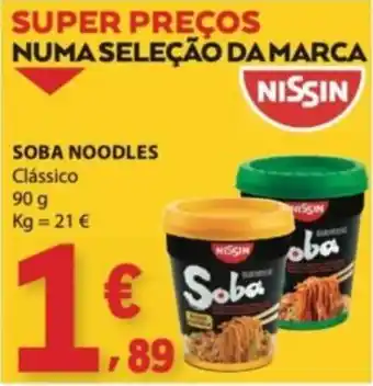 E.Leclerc Soba noodles clássico nissin promoção