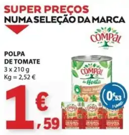 E.Leclerc Polpa de tomate compal promoção