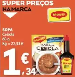 E.Leclerc sopa de cebola maggi promoção