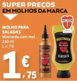 E.Leclerc molho para saladas mostarda com mel paladin promoção