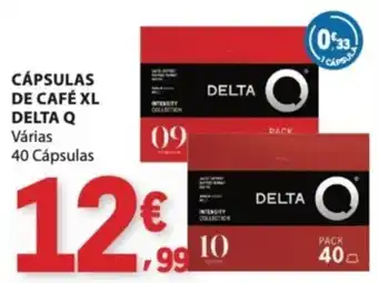 E.Leclerc Cápsulas de café xl delta q promoção