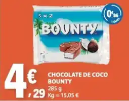 E.Leclerc Chocolate de coco bounty promoção