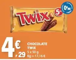 E.Leclerc Twix chocolate promoção