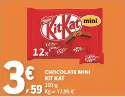 E.Leclerc Chocolate mini kit kat promoção