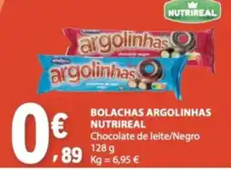 E.Leclerc Bolachas argolinhas nutrireal chocolate de leite/negro promoção