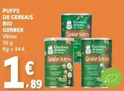 E.Leclerc puffs de cereais bio gerber promoção