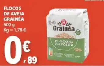 E.Leclerc Flocos de aveia grainéa promoção