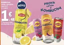 E.Leclerc Lipton + kombucha limão e gengibre promoção