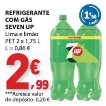 E.Leclerc Refrigerante com gás seven up lima e limão promoção