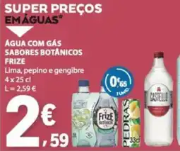 E.Leclerc Água com gás sabores botânicos frize promoção