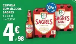 E.Leclerc Cerveja com álcool sagres promoção