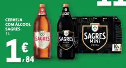 E.Leclerc Cerveja com álcool sagres promoção