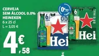 E.Leclerc Cerveja sem álcool 0.0% heineken promoção