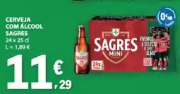 E.Leclerc Cerveja com álcool sagres promoção