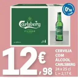 E.Leclerc Cerveja com álcool carlsberg promoção