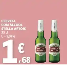 E.Leclerc Cerveja com álcool stella artois promoção