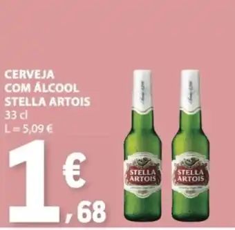 E.Leclerc Cerveja com álcool stella artois promoção