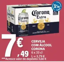 E.Leclerc Cerveja com álcool corona promoção
