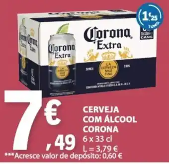 E.Leclerc Cerveja com álcool corona promoção