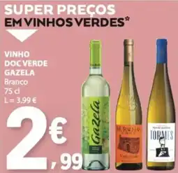 E.Leclerc vinho doc verde gazela branco promoção