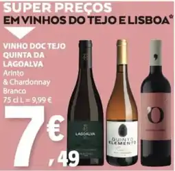 E.Leclerc Vinho doc tejo quinta da lagoalva arinto & chardonnay branco promoção
