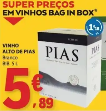 E.Leclerc Vinho alto de piás branco promoção