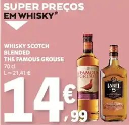 E.Leclerc whisky scotch blended the famous grouse promoção