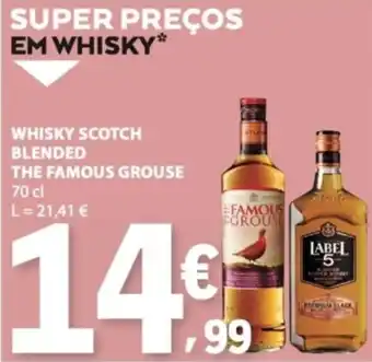 E.Leclerc whisky scotch blended the famous grouse promoção