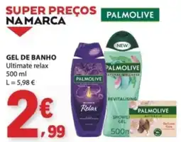 E.Leclerc Palmolive gel de banho ultimate relax promoção