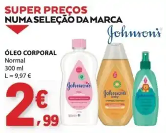 E.Leclerc Óleo corporal johnson's promoção