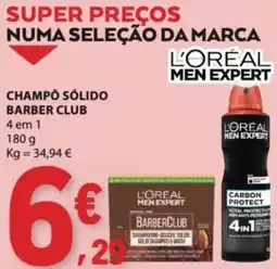 E.Leclerc champô sólido barber club l'oréal men expert promoção