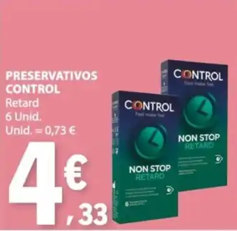 E.Leclerc preservativos control retard promoção