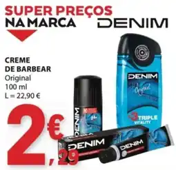 E.Leclerc Creme de barbear denim original promoção