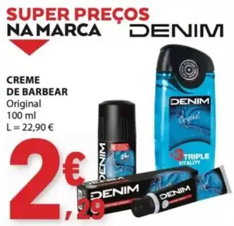 E.Leclerc Creme de barbear denim original promoção