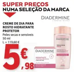 E.Leclerc Diadermine creme de dia para rosto hidratante protetor promoção