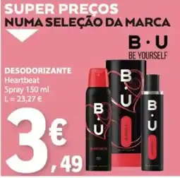 E.Leclerc Desodorizante heartbeat bu promoção