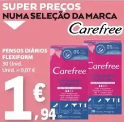 E.Leclerc pensos diários flexiform carefree promoção